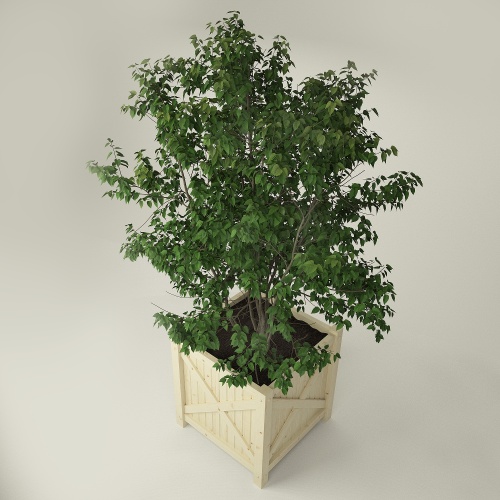 Кашпо 60х60х64 см в стиле Прованс (Ящик для цветов, Вазон из дерева) деревянный, ДК-13