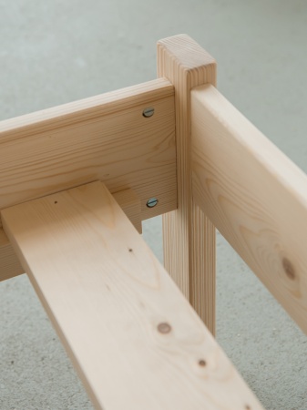 Кровать односпальная 800х1900 из массива дерева в Классическом стиле, КК-01