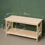 Тумба  Прованс Лайт широкая , 2 полки, 45х86х38 см, деревянная СП-42