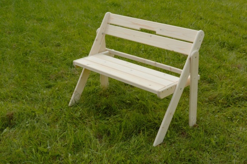 Скамейка складная 100 см деревянная, МС-02