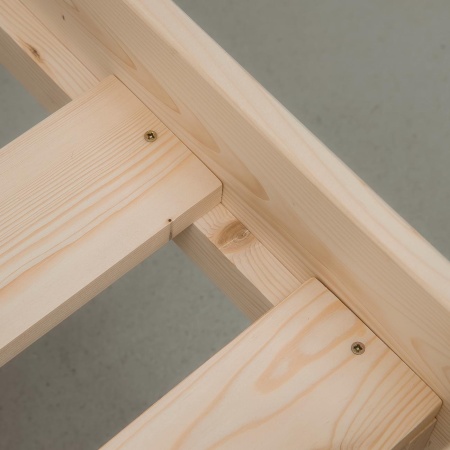 Кровать односпальная 900х2000 из массива дерева в Классическом стиле, КК-03