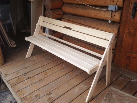 Скамейка складная 150 см деревянная, МС-04