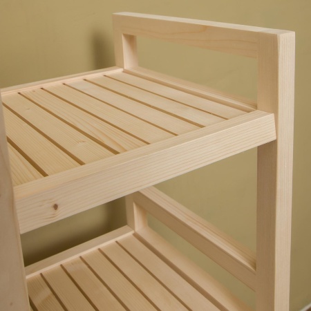 Стеллаж деревянный 6 полок, 165 х 35 х 35 см, Универсальный, СУ-06