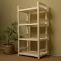 Стеллаж деревянный, этажерка 4 полки, 105 х 52 х 35 см, Универсальный, СУ-11