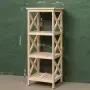 Этажерка Прованс Лайт узкая, 4 полки, 109х42х38 см, деревянная СП-32