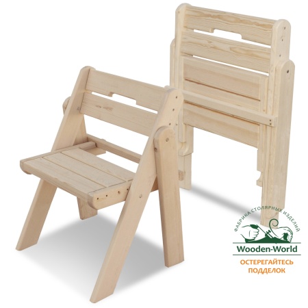 Стул садовый (усиленный) складной, деревянный, МСУ-01 Стул садовый (усиленный) складной, деревянный, МСУ-01