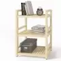 Стеллаж деревянный, этажерка 3 полки, 75 х 52 х 35 см, Универсальный, СУ-14
