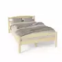 Кровать полутораспальная 1200х2000 с изножьем из массива дерева в Классическом стиле, КК-06
