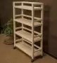 Этажерка на колесиках деревянная, 4 полки, 105 х 70 х 25, Универсальная, СУ-21