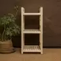 Стеллаж деревянный, этажерка 3 полки, 75 х 35 х 35 см, Универсальный, СУ-15
