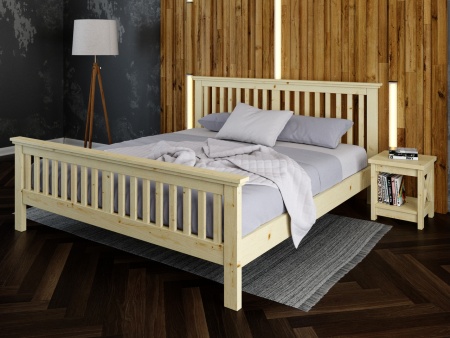 Кровать двухспальная 180х200 см с изножьем деревянная Прованс, ХКР-10 Кровать двухспальная 180х200 см с изножьем деревянная Прованс, ХКР-10