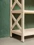 Этажерка Прованс Лайт средняя, 4 полки, 109х64х38 см, деревянная СП-31