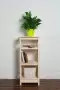 Этажерка в стиле Прованс узкая, 4 полки, 91х40х40 см деревянная, ХСП-09