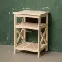 Тумба Прованс Лайт узкая, 3 полки, 61х42х38 см, деревянная СП-41