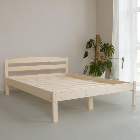 Кровать полутораспальная 1400х2000 из массива дерева в Классическом стиле, КК-07