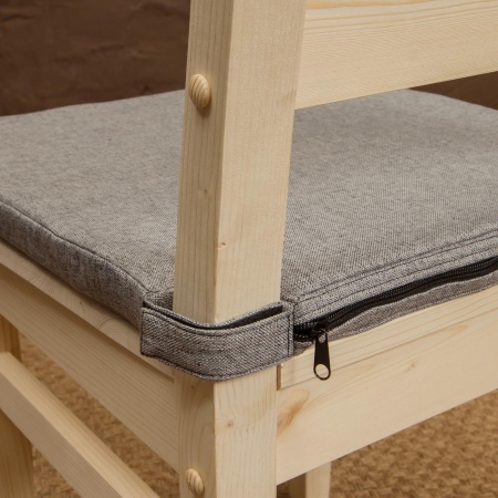 Подушка серая для стула обеденного ТП-МО-С