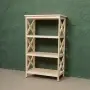 Этажерка Прованс Лайт средняя, 4 полки, 109х64х38 см, деревянная СП-31
