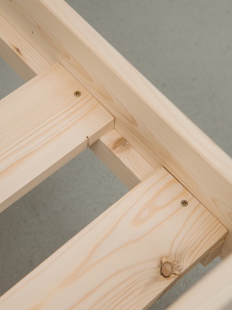 Кровать односпальная 800х1900 из массива дерева в Классическом стиле, КК-01