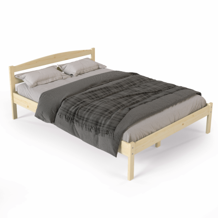 Кровать полутораспальная 1400х2000 из массива дерева в Классическом стиле, КК-07