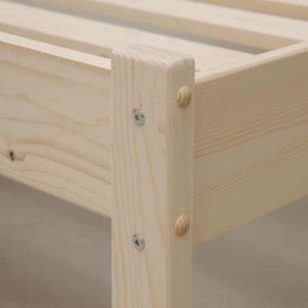 Кровать односпальная 800х1900 из массива дерева в Классическом стиле, КК-01