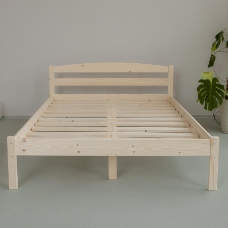 Кровать полутораспальная 1400х2000 из массива дерева в Классическом стиле, КК-07