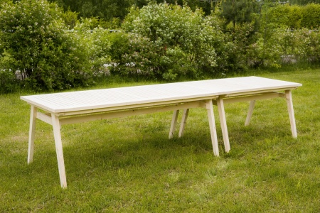 Купить  Комплект дачной мебели деревянный 340 см (2стола, 12 Кресел) , КМР-06