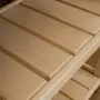 Стеллаж Классический, этажерка 4 полки, 122х53х35 см, деревянный,  ХСК-12