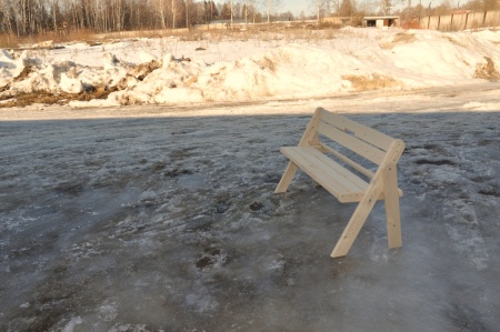 Скамейка (усиленная) складная 120 см деревянная, МСУ-03