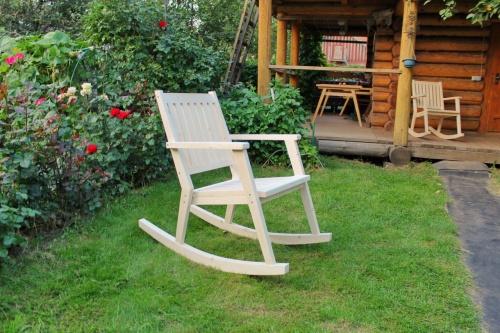 Кресло - качалка садовое деревянная, МР-14