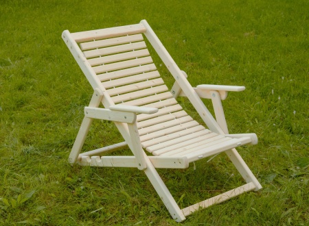 Шезлонг складной (кресло) деревянный, МС-12