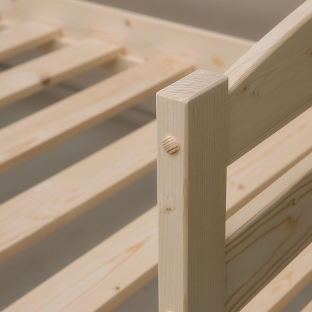 Кровать односпальная 900х2000 из массива дерева в Классическом стиле, КК-03