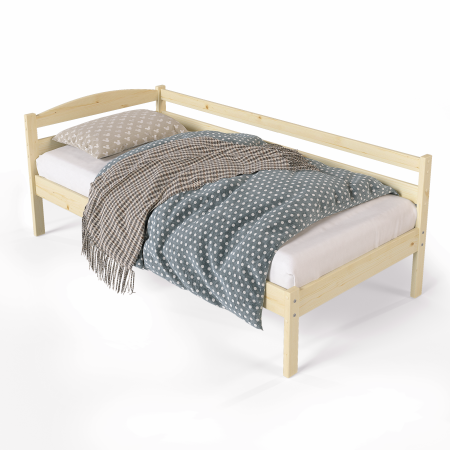 Кровать угловая 900х2000 из массива дерева в Классическом стиле, ККТ-03