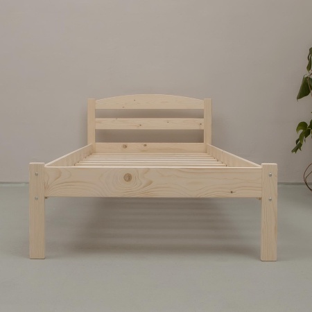 Кровать односпальная 900х2000 из массива дерева в Классическом стиле, КК-03