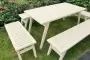 Купить  Комплект дачной мебели на 10-12 человек 165 см (Стол, 4 лавки) деревянный, КМР-25 Купить  Комплект дачной мебели на 10-12 человек 165 см (Стол, 4 лавки) деревянный, КМР-25
