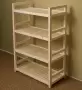 Стеллаж деревянный, этажерка 4 полки, 105 х 70 х 35 см, Универсальный, СУ-10