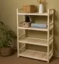 Стеллаж деревянный, этажерка 4 полки, 105 х 70 х 35 см, Универсальный, СУ-10