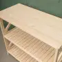 Этажерка Прованс Лайт широкая, 3 полки, 77х86х38 см, деревянная СП-36