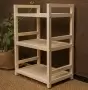 Стеллаж деревянный, этажерка 3 полки, 75 х 52 х 35 см, Универсальный, СУ-14