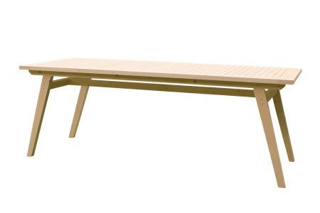 Стол дачный с продольными ногами 200 см деревянный, МР-09