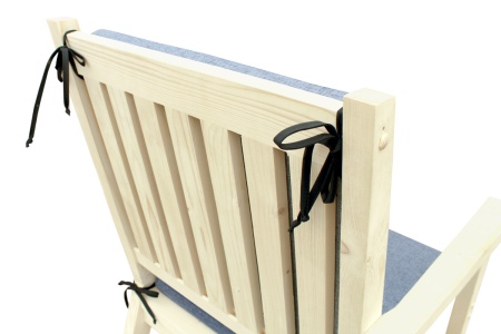 Подушка серая для кресла садового ТП-МР-С