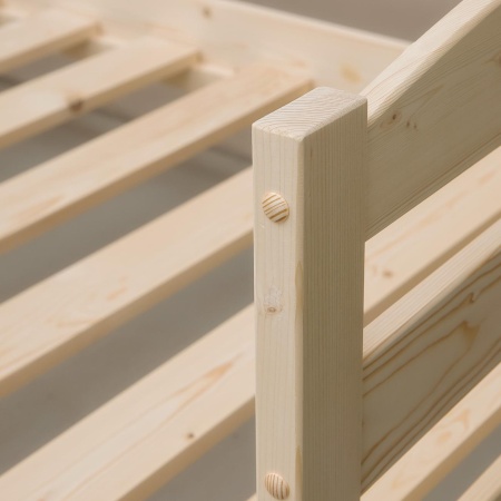 Кровать односпальная 800х1900 из массива дерева в Классическом стиле, КК-01