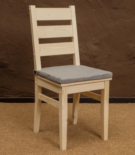 Подушка серая для стула обеденного ТП-МО-С