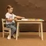 Детский Стол и Стул деревянный, комплект (Столик 75х50см + Стульчик). КМД-01
