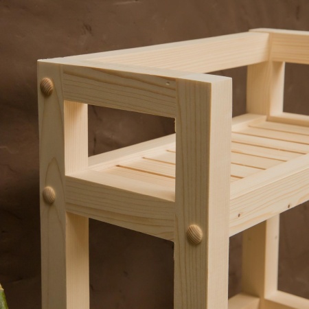 Тумба узкая на колесиках деревянная, 3 полки, 75 х 35 х 17, Универсальная, СУ-36 Тумба узкая на колесиках деревянная, 3 полки, 75 х 35 х 17, Универсальная, СУ-36