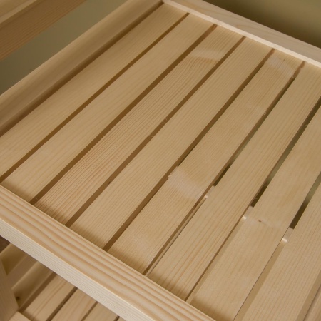 Стеллаж деревянный 6 полок, 165 х 35 х 35 см, Универсальный, СУ-06