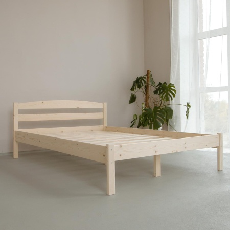 Кровать полутораспальная 1400х2000 из массива дерева в Классическом стиле, КК-07