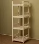 Стеллаж деревянный, этажерка 4 полки, 105 х 35 х 35 см, Универсальный, СУ-12