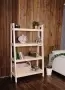 Этажерка в стиле Лестница, 4 полки, 149х90х41,6 см деревянная, ХСЛ-04