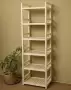 Стеллаж деревянный 6 полок, 165 х 52 х 35 см, Универсальный, СУ-05